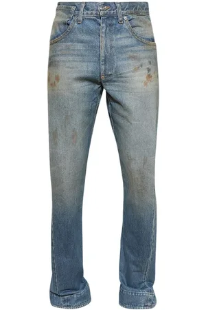 GALLERY DEPT. Jeans, Herre, Blå, W32, Denim, Blå denim jeans med slidt finish
