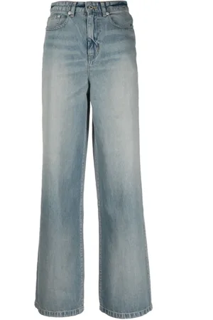 Kenzo Jeans, Dame, Blå, W30, Bomuld, Brede Jeans