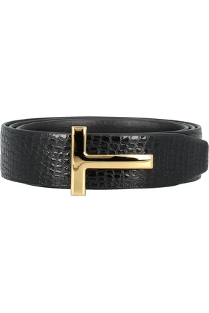 Tom Ford Tilbehør, Herre, Sort, 100 CM, Uld, Reversibelt T-bælte