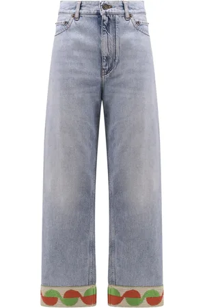VALENTINO Jeans, Dame, Blå, W25, Bomuld, Blå Jeans med lynlåslukning