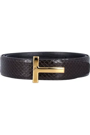Tom Ford Tilbehør, Herre, Brun, 95 CM, Uld, Printed Python Bælte