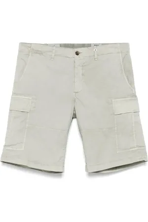 MYTHS Shorts, Herre, Grå, S, Cargo Shorts med Knappelukning