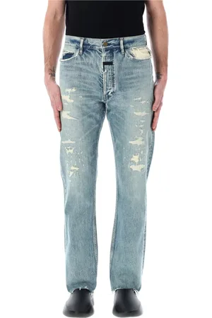 FEAR OF GOD Jeans, Herre, Blå, W33, Denim, Vintage Repareret Indigo Denim Jeans