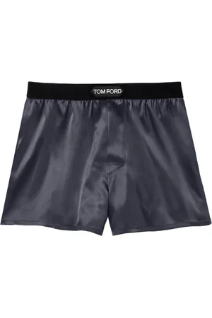 Tom Ford Badetøj, Herre, Sort, S, Velour Patch Silk Undertøj Grå