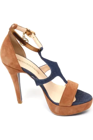Trussardi Sko, Dame, , 40 EU, Denim, Blå Denim Sandal Sko