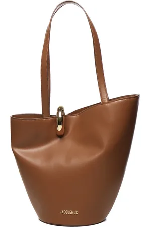 Jacquemus Taske, Dame, Brun, ONE SIZE, Uld, Stilfuld spandtaske med metal lukning