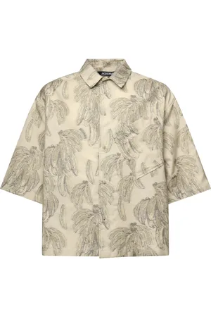Jacquemus Skjorte, Herre, , M, Bomuld, Jacquard Bomuld Boxy Skjorte