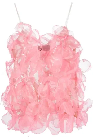 GIANLUCA CAPANNOLO Top, Dame, Lyserød, S, Uld, Lagdelt top i blush
