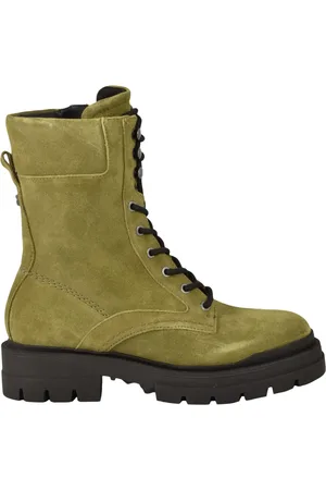 Guess Sko, Dame, Grøn, 41 EU, Suede, Suede Ankelstøvle Gummi Sål Lynlås
