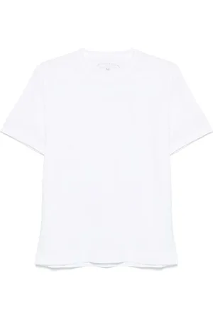 FEDELI Top, Herre, Hvid, S, Bomuld, T-shirt med korte ærmer og rund hals