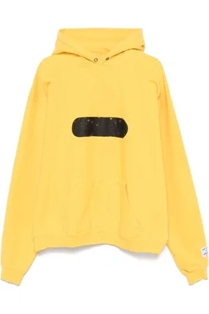GALLERY DEPT. Sweathshirts & Hoodies, Herre, Gul, XL, Bomuld, Sennepsgul hættetrøje med logo