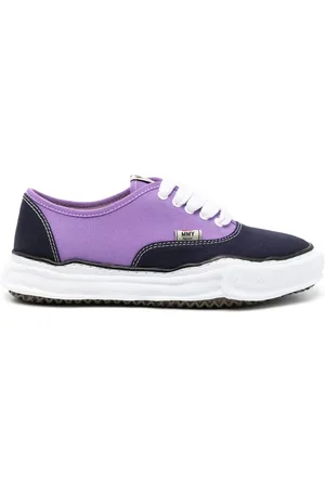MIHARA YASUHIRO Sko, Herre, Lilla, 41 EU, Bomuld, Marineblå Canvas Sneakers