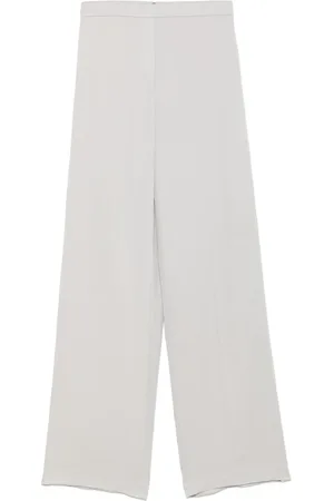 THEORY Bukser, Dame, Grå, L, Satin, Elastisk talje satin finish bukser