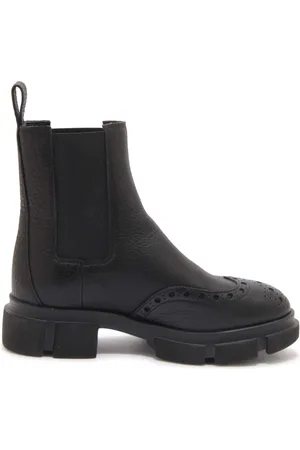 Copenhagen Shoes Sko, Dame, Sort, 40 EU, Læder, Beatles Wo Støvler i Grainy