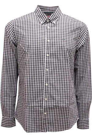 sun68 Skjorte, Herre, Sort, 2XL, Uld, Skjorte med knapper Lys grå/sort