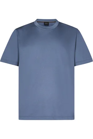 BRIONI Top, Herre, Blå, XL, Bomuld, Blå Bomuld T-shirts og Polos