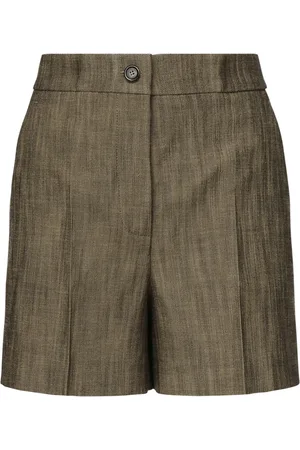 Pinko Shorts, Dame, Brun, 3XS, Polyester, Korte Viskose Shorts