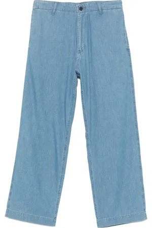 Emporio Armani Bukser, Herre, Blå, L, Lysblå Casual Bukser med Lommer