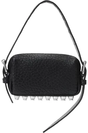 Alexander Wang Taske, Dame, Sort, ONE SIZE, Uld, Studded Sort Lammskind Crossbody Taske