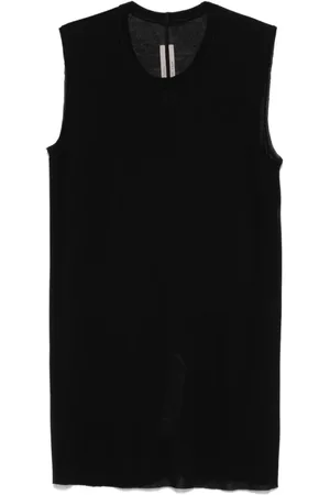 Rick Owens Top, Herre, Sort, S, Bomuld, Ærmeløs T-shirt med rund hals