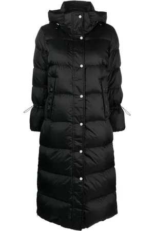 MOORER Frakke, Dame, Sort, L, Uld, Sort Puffer & Down Coat