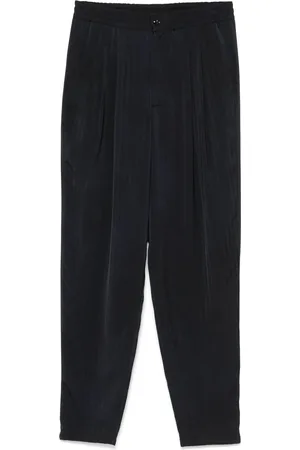 Giorgio Armani Bukser, Herre, Blå, M, Midnight Plisserede Bukser