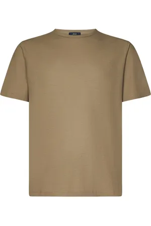 HERNO Top, Herre, , M, Bomuld, Crewneck T-shirt med Logo Plade