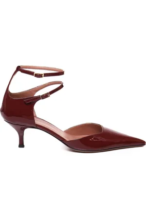Giuliano Galiano Sko, Dame, Lilla, 39 1/2 EU, Læder, Bordeaux Patent Læder Hæle Sko