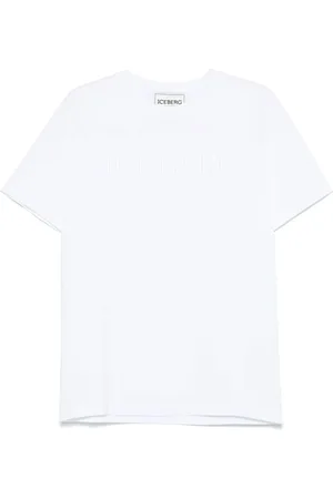 Iceberg Top, Herre, Hvid, 2XL, Bomuld, Crew Neck T-shirt