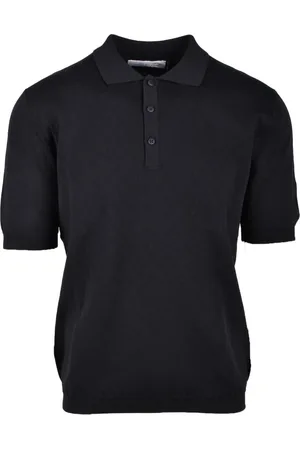 BALLANTYNE Top, Herre, Sort, L, Bomuld, Bomuld Polo Skjorte