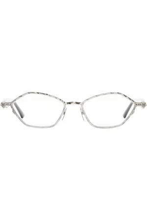 KUBORAUM Tilbehør, Dame, Gul, ONE SIZE, Uld, Sølv Oval Briller