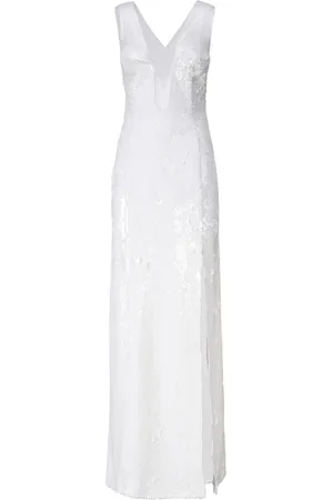 GENNY Kjole, Dame, Hvid, XS, Maxi Dresses