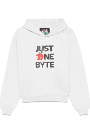 COPERNI Sweathshirts & Hoodies, Dame, Grå, M, Disney Sweaters Grå Hættetrøje Tekst Print