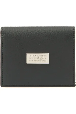 Maison Margiela Tilbehør, Herre, Sort, ONE SIZE, Sort Pung Kortholder Lynlås Lomme