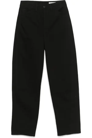LEMAIRE Bukser, Dame, Sort, S, Klassiske tapered bukser med fem lommer