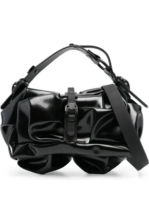 Innerraum Taske, Herre, Sort, ONE SIZE, Uld, Sort Bum Bag med Top Håndtag