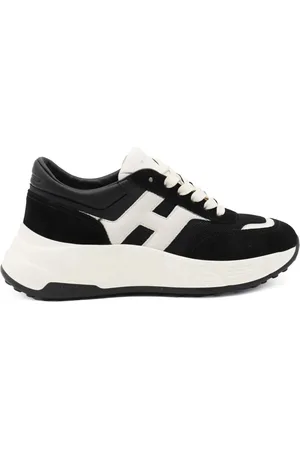Hogan Sko, Dame, Sort, 36 EU, Læder, Sorte Sneakers Hi-Fi Stil