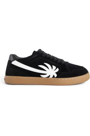 Palm Angels Sko, Dame, Sort, 37 EU, Læder, Sort Ruskind Snøresko