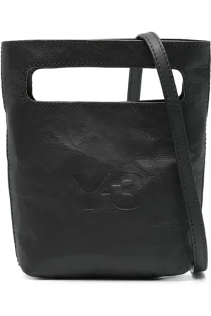 Y-3 Taske, Dame, Sort, ONE SIZE, Uld, Sort Skuldertaske med Top Håndtag