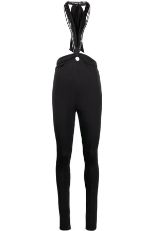 The Attico Bukser, Dame, Sort, 2XS, Polyester, Ruby Halterneck Skinny Bukser