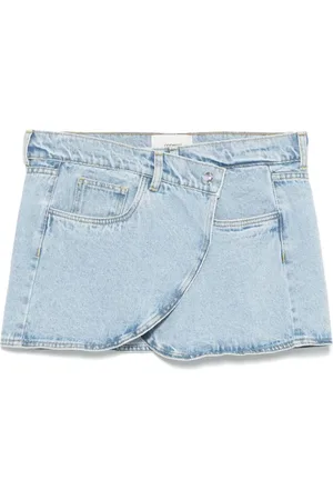 COPERNI Nederdel, Dame, Blå, S, Denim, Lyseblåt nederdel med trykknapper foran