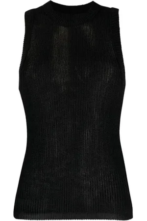 Low Classic Top, Dame, Sort, M, Sort Strikket Ærmeløs Top