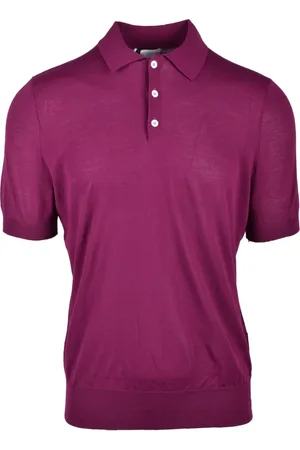 BALLANTYNE Top, Herre, Lilla, 3XL, Bomuld, Bomuld Polo Skjorte