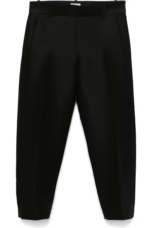 Khaite Bukser, Dame, Sort, XS, Sort Side Zip Bukser
