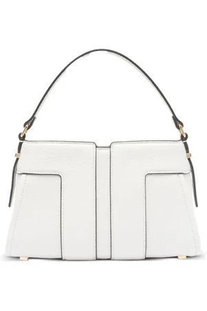 Elisabetta Franchi Taske, Dame, Hvid, ONE SIZE, Uld, Hvid Top Håndtag Skuldertaske