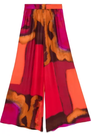 GIANLUCA CAPANNOLO Bukser, Dame, Flerfarvet, S, Fuchsia Pink Elastisk Taljebånd Bukser