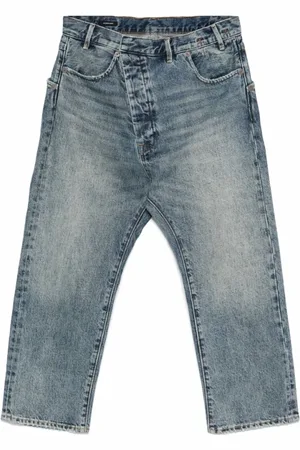 R13 Jeans, Dame, Blå, W27, Bomuld, Exene Cropped Straight Leg