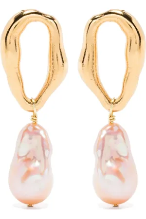 FORTE FORTE Tilbehør, Dame, Flerfarvet, ONE SIZE, Uld, Guld Sommerfugl Drop Øreringe Par