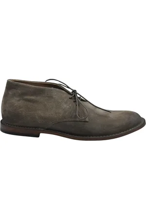 Pantanetti Sko, Herre, Brun, 42 EU, Suede, Suede lavsko med gummisål