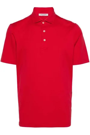 LA FILERIA Top, Herre, Rød, 4XL, Bomuld, Polo Bluser